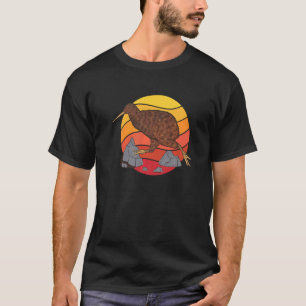T-shirt Cute Retro Old School Nouvelle-Zélande Kiwi Bird R