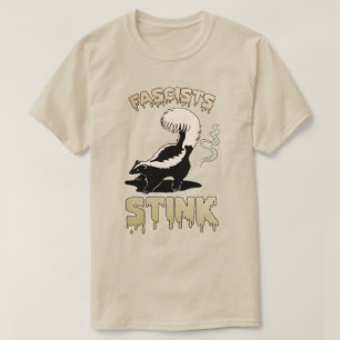 T-shirt Cute Retro Skunk - Fascistes Stink