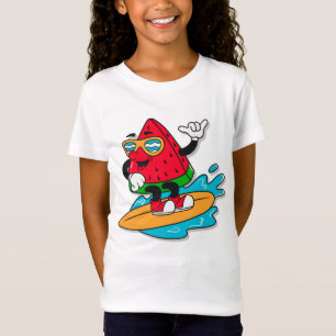 T-Shirt Cute retro watermelon surf