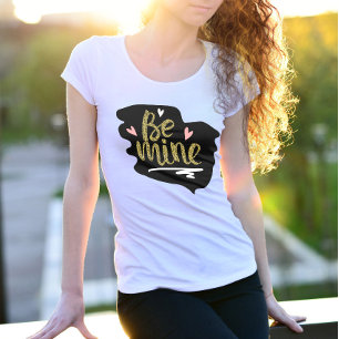 T-shirt Cute rose be mine valentine jour amoureux coeurs