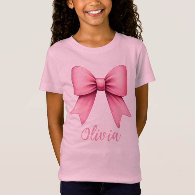 T-Shirt Cute Rose Coquette Bow ceinture esthétique (Devant)