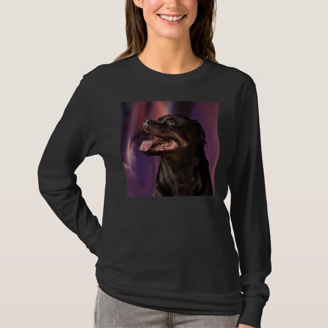 T-shirt Cute Rottweiler Premium Scoop (Devant)