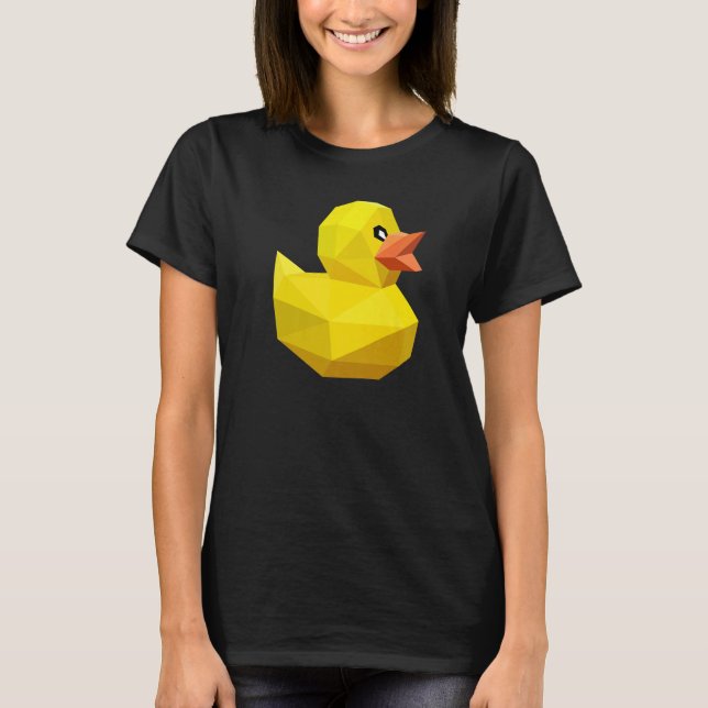 T-shirt Cute Rubber Duck  Bird Geometric Abstract Ducky (Devant)