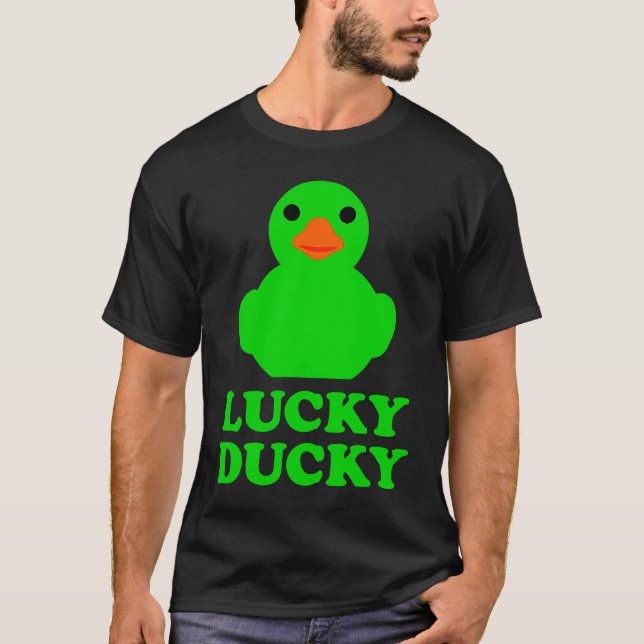 T-shirt Cute Rubber Duck Lucky Ducky Quack Cool Animal Gra (Devant)