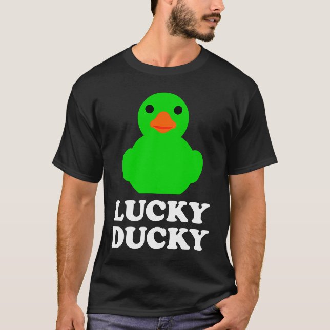 T-shirt Cute Rubber Duck Lucky Ducky Quack Cool Animal Gra (Devant)
