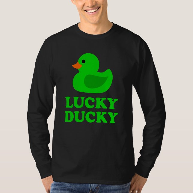 T-shirt Cute Rubber Duck Lucky Ducky Quack Cool Animal Gra (Devant)