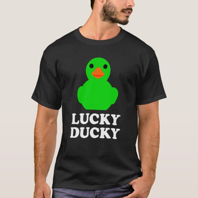 T-shirt Cute Rubber Duck Lucky Ducky Quack Cool Animal Gra (Devant)