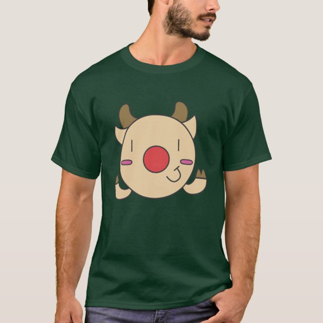 T-shirt Cute Rudolph (Devant)