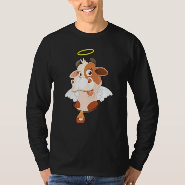 T-shirt Cute Saint Vache Céleste Cattle Pun Tee (Devant)