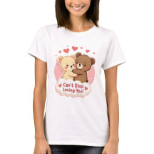 T-shirt Cute Saint-Valentin « Impossible d'arrêter