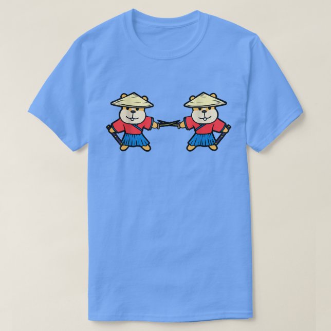 T-shirt Cute samurai hamster japon enfants  (Design devant)