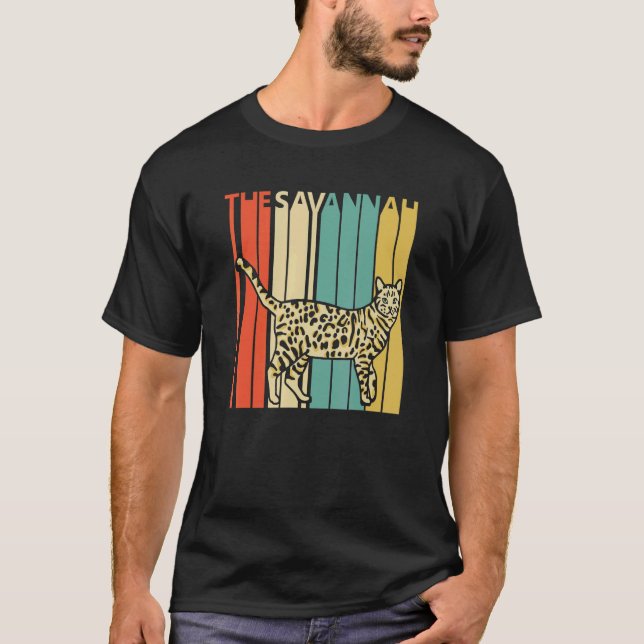 T-shirt Cute Savannah Cat (Devant)
