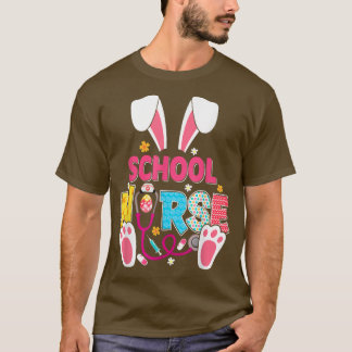 T-shirt Cute School Nurse Funny Bunnies Pâques RN Cute Rab