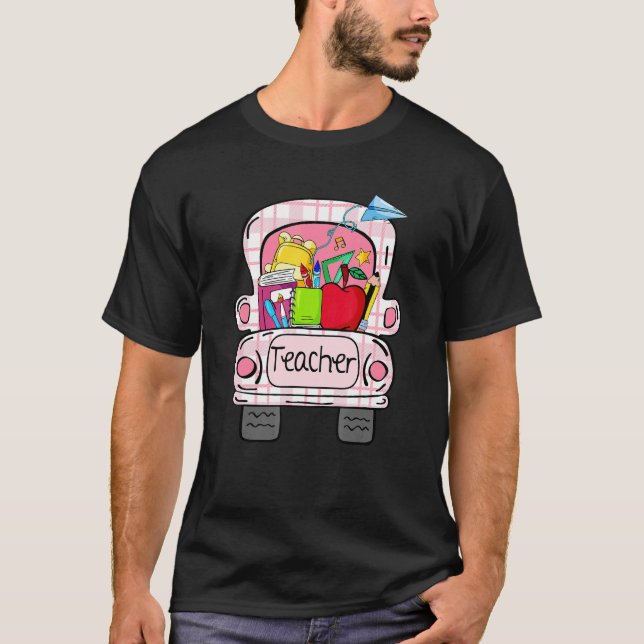 T-shirt Cute School Teacher Life Back To School School Tru (Devant)