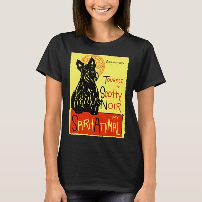 T-shirt Cute Scotty Highland Scottish Terrier Dog Scottie (Devant)