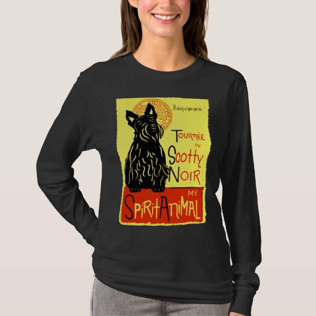 T-shirt Cute Scotty Highland Scottish Terrier Dog Scottie (Devant)