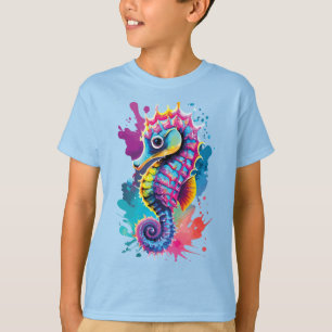 T-shirt Cute Seahorse - Baby Seahorse Colorful - Seahorse
