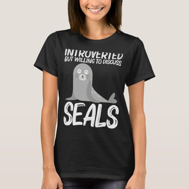 T-shirt Cute Seal For Men Women Sea Lion Zoo Animal (Devant)