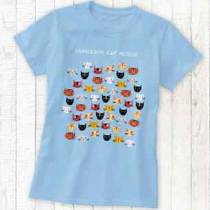 T-shirt Cute Secourt de chat personnalisée
