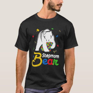 T-shirt Cute Sensibilisation sur l'autisme Stepmaman Ours
