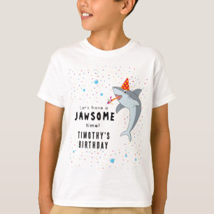 T-shirt Cute Shark à la fête des Anniversaires de enfants