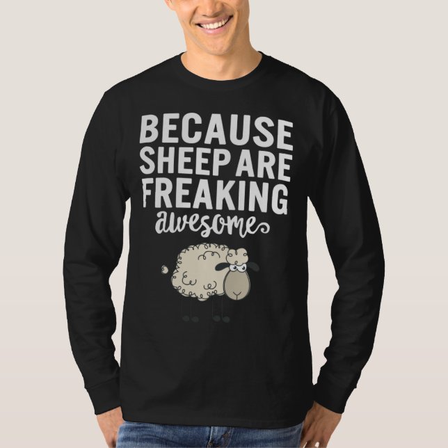 T-shirt Cute Sheep Sheep Are Awesome Women Girls  Sheep Mo (Devant)