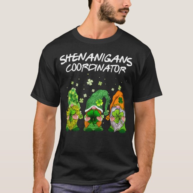 T-shirt Cute Shenanigans Coordinator St Patricks Day Gnome (Devant)
