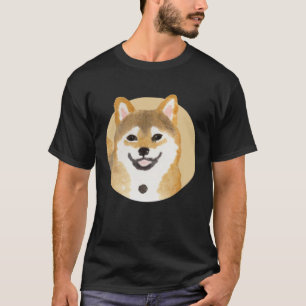 T-shirt Cute Shiba Inu Chien Peinture Japonaise Minimal