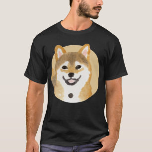 T-shirt Cute Shiba Inu Chien Peinture Japonaise Minimal