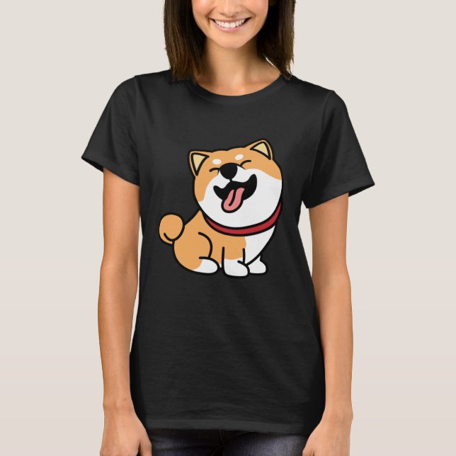 T-shirt Cute Shiba Inu Dog (Devant)