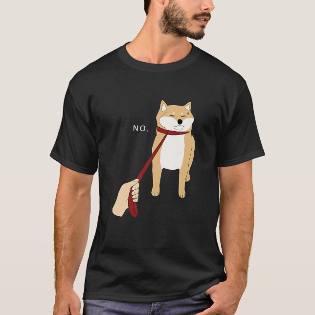 T-shirt Cute Shiba Inu Nope - Doge Meme B (Devant)
