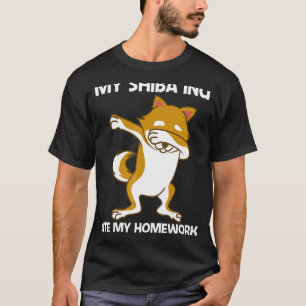 T-shirt Cute Shiba Inu Pour Les Enfants Garçons Japon Élev