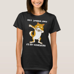 T-shirt Cute Shiba Inu Pour Les Enfants Garçons Japon Élev