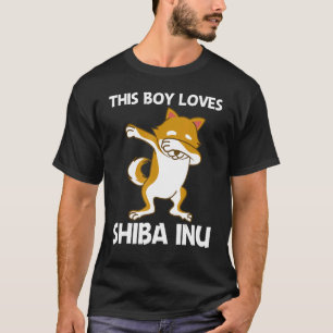 T-shirt Cute Shiba Inu Pour Les Garçons Enfants Japon Élev