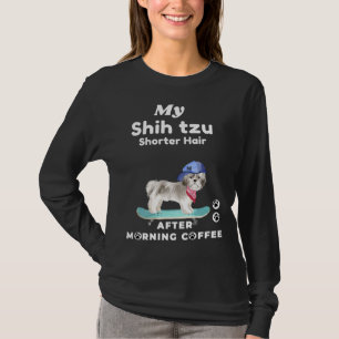 T-shirt Cute ‘shih Tzu Cheveux Courtes Pour Les Mères Et L