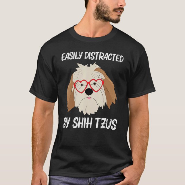 T-shirt Cute Shih Tzu For Men Women Toy Doggie Breed (Devant)