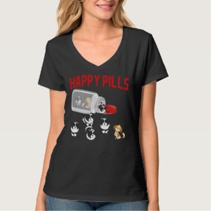 T-shirt Cute Shih Tzu Happy Pills Puppy Propriétaire Produ