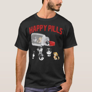 T-shirt Cute Shih Tzu Happy Pills Puppy Propriétaire Produ