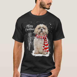 T-shirt Cute Shih Tzu Noël Chiot Amoureux des chiens Famil