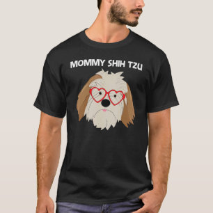 T-shirt Cute Shih Tzu Pour Femmes Maman Jouet Doggie Race