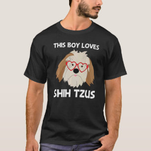 T-shirt Cute Shih Tzu Pour Garçons Jouet Jouet Doggie race