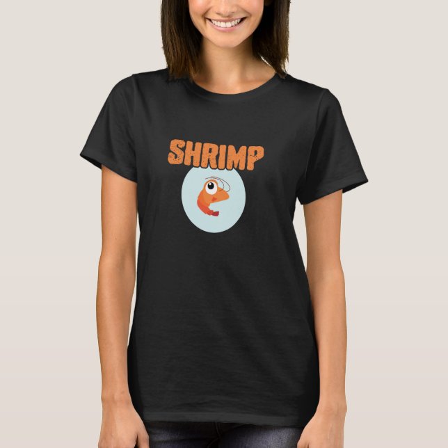T-shirt Cute Shrimp Squad Simplement Les Meilleurs Drôle D (Devant)