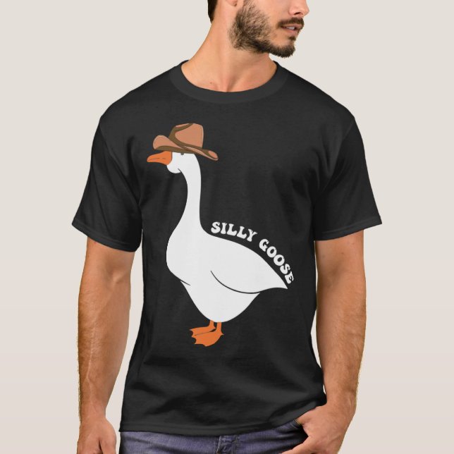 T-shirt Cute Silly Goose Ugly Xmas  Goose Trendy Clothing (Devant)