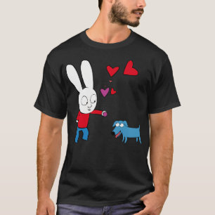 T-shirt Cute Simon Super Rabbit Et Elvis - High
