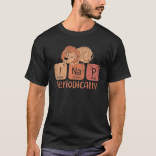 T-shirt Cute Sleeping Animal Périodique Table Drôle Nappin