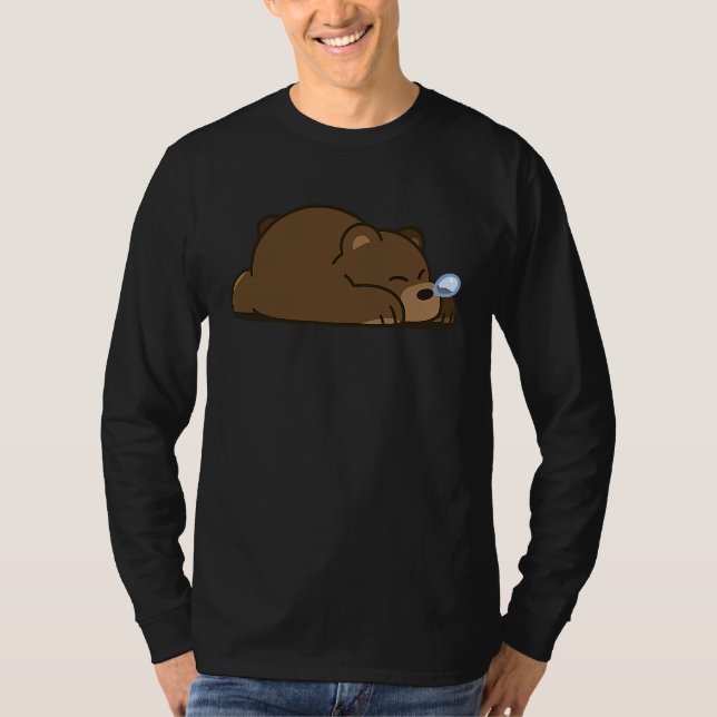 T-shirt Cute Sleeping Bear (Devant)