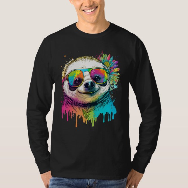 T-shirt Cute Sloth  Animal on Sloth 3 (Devant)