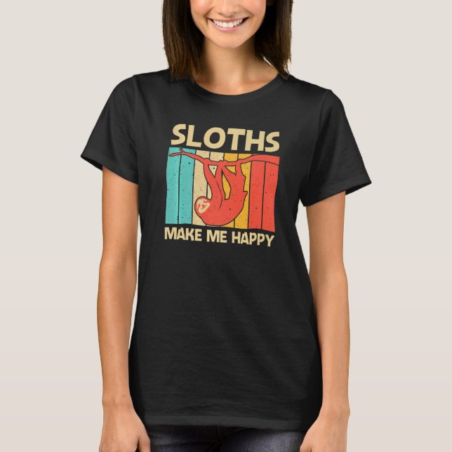 T-shirt Cute Sloth For Men Women Giant Sloth  Sloths Vinta (Devant)