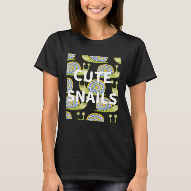 T-shirt Cute snails Nr 1 (Devant)