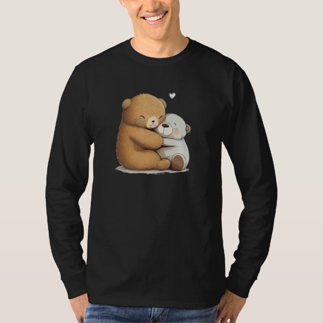 T-shirt Cute soft Toy hug for Teddy Bear and stuffed Anima (Devant)